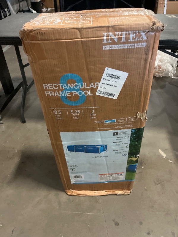 Photo 1 of INTEX Metal Frame 8ft 6in x 5ft 3in x 25in Above Ground Swimming Pool