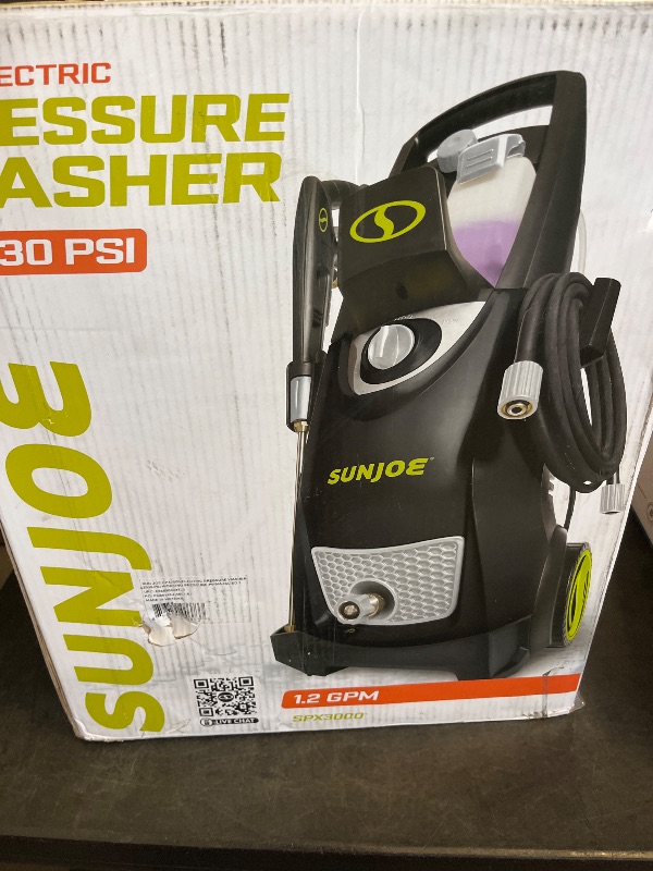 Photo 1 of Sun Joe Pressure Washer, Electric Power Washer, 2500 Max PSI, SPX3000