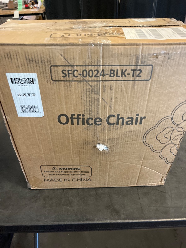 Photo 1 of Athena Collection Ergonomic Office Chair, Mid-Back Desk Chair, Black