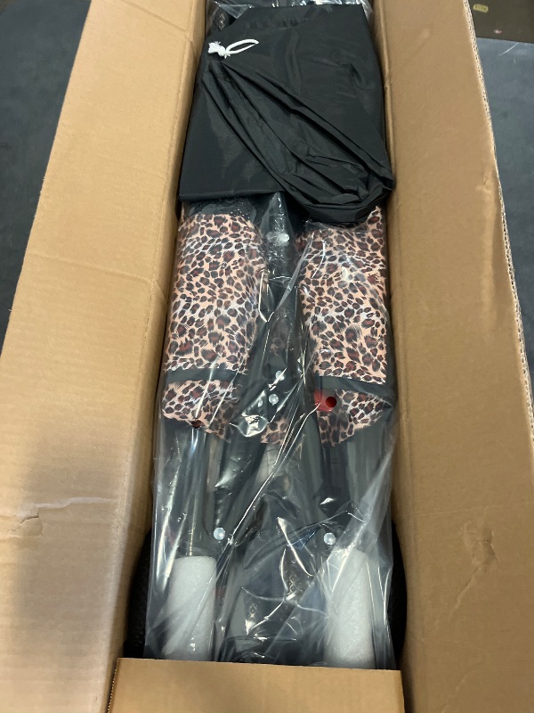 Photo 1 of MoNiBloom Pet Stroller for Small/Medium Dogs and Cats, Leopard Print