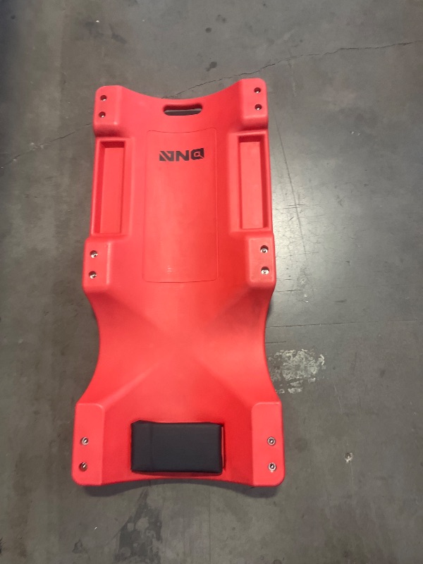 Photo 1 of 40"L X 19"W Low Profile Rolling Mechanic Auto Repair Creeper with Headrest Red For Garage Mechanic Under Car