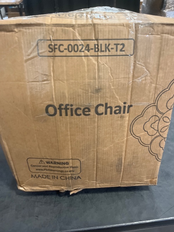 Photo 1 of Athena Collection Ergonomic Office Chair, Mid-Back Desk Chair, Black