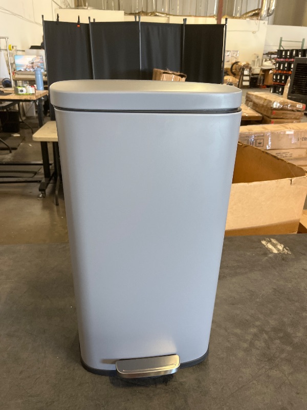 Photo 1 of Arlopu 8 Gallon Stainless Steel Trash Can, Kitchen Step Trash Can with Foot Pedal & Soft Close Lid for Bathroom, Home, Office