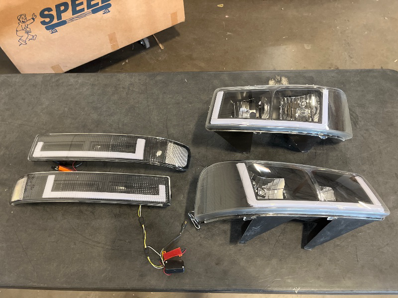 Photo 1 of 4PACK Auto Dynasty Headlights for 2003-2024 Chevy Express GMC Savana 1500-4500