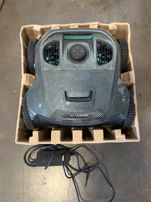 Photo 1 of AIPER Seagull Pro Cordless Robotic Pool Cleaner, WavePath Navigation, Wall-Climbing, Quad-Motor, 150 mins Runtime for Inground Pools up to 1,600 sq.ft, ZT6002