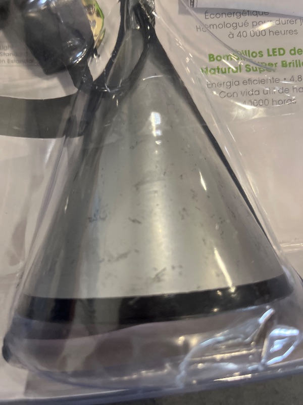 View 4 of OttLite LED Cone Desk Lamp, Silver