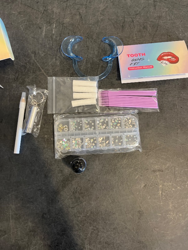 View 2 of Tooth Gem Kit, DIY Crystals Teeth Jewelry Kit, Tooth Gems Starter Set