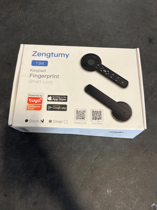 Photo 1 of Evanshow Smart Door Knob Fingerprint Lock 4-in-1 Keyless Entry (Fingerprint/App/Code/Key) Biometric Door with Auto-Lock Easy Install for Home/Bedroom/Office-Grey