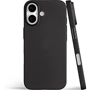 Photo 1 of totallee Thin iPhone 17 Case Scarf, Thinnest Cover Ultra Slim Minimal - for Apple iPhone 17 (2025) (Frosted Black)
