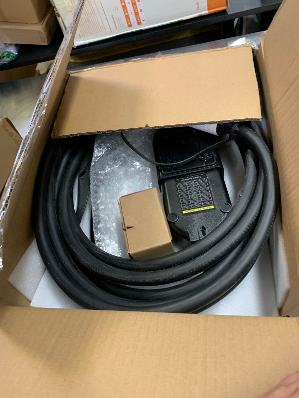 Photo 1 of SubSun EV Charger J1772 Electric Vehicle Charger 50Amp Level 2,240V 25FT Adjustable Current & Delay Charging & Portable w/NEMA 14-50 Plug & Tesla Adapter for Home, Outdoor, Camping Charging