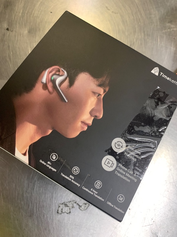 Photo 1 of Timekettle W4 Pro AI Interpreter Earbuds, Real-Time Bidirectional Voice Translation,50+ Languages, Video and Call Bluetooth Translator,for Business, Compatible with iOS/Android Gray