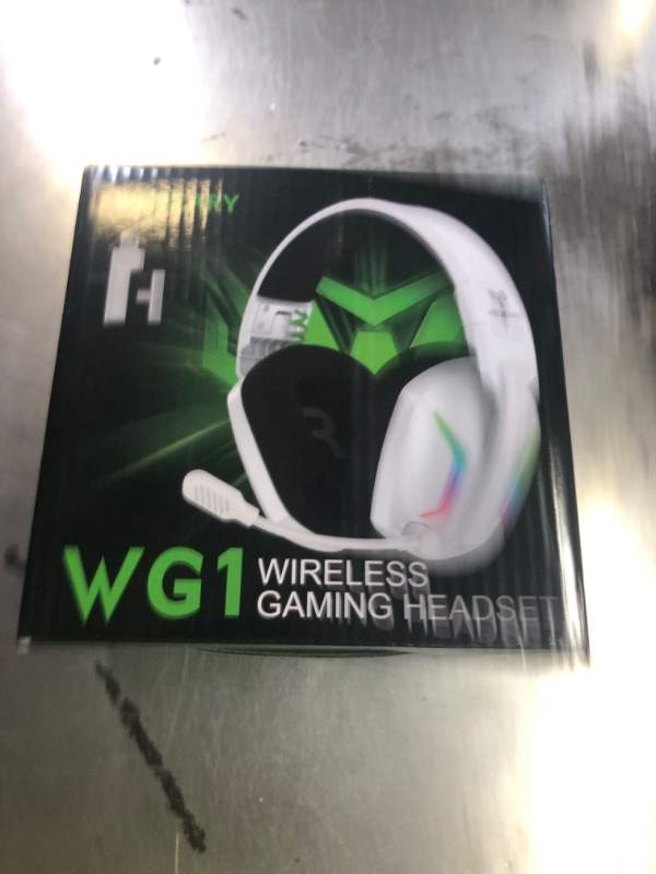 Photo 1 of WESEARY Wireless Gaming Headset for PS5, PS4, PC, Switch & Mac, 20ms Ultra-Low Latency, 2.4GHz USB & Bluetooth 5.4 Gaming Headphones with Mic, 50H Battery Life, 3D Spatial Audio, Dynamic Lighting