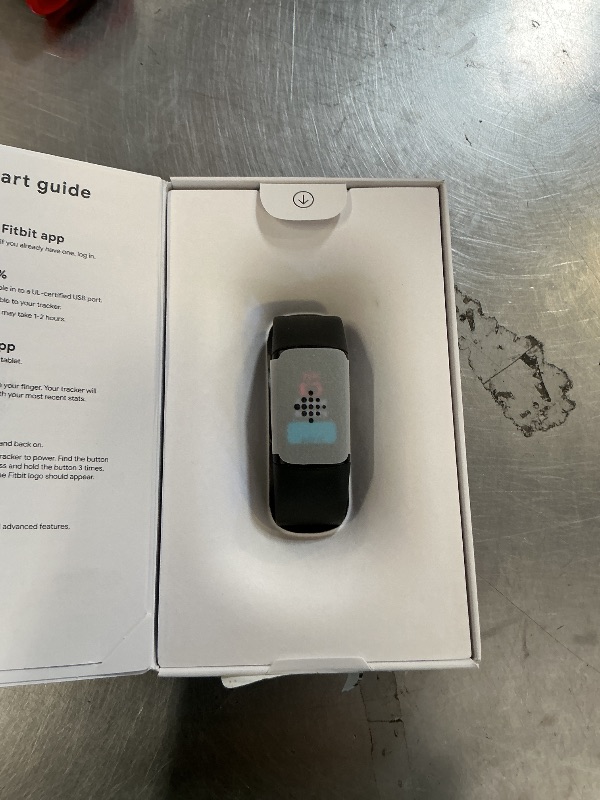 Photo 1 of Fitbit Charge 6 Fitness Tracker with Google Apps - Heart Rate on Exercise Equipment - 3-Month Google Health Premium Membership Included - Health Tools - Obsidian/Black - Small&Large Bands Included