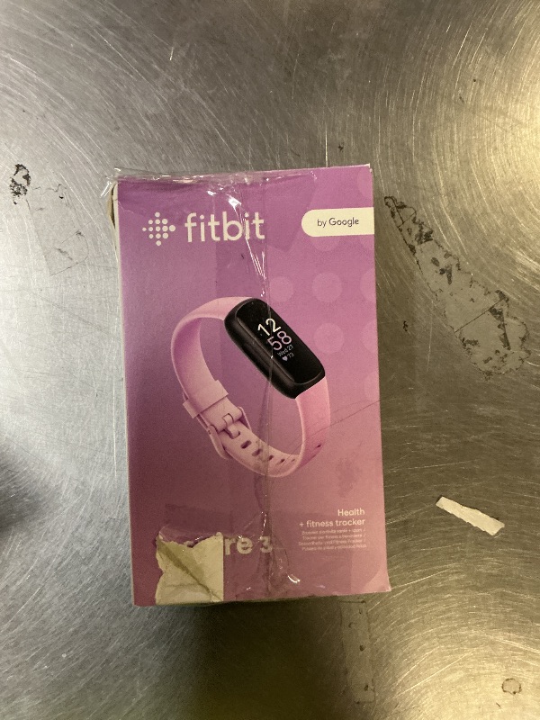 Photo 1 of Fitbit Inspire 3 Health & Fitness Tracker with Stress Management, Workout Intensity, Sleep Tracking, 24/7 Heart Rate - 3-Month Google Health Premium Membership Included - Lilac Bliss/Black