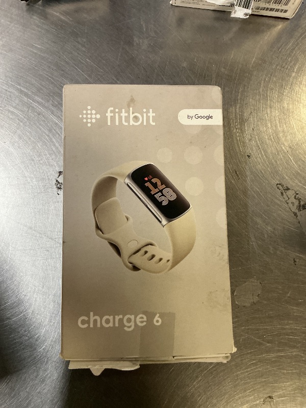 Photo 1 of Fitbit Charge 6 Fitness Tracker with Google Apps - Heart Rate on Exercise Equipment - 3-Month Google Health Premium Membership Included - Health Tools - Obsidian/Black - Small&Large Bands Included