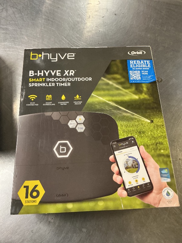 Photo 1 of Orbit B-hyve XR Smart Sprinkler Timer - 16-Zone - WiFi-Enabled Indoor/Outdoor Irrigation Controller - App Control - Weatherproof Watering System - Multi Zone - Custom Programs - 57995