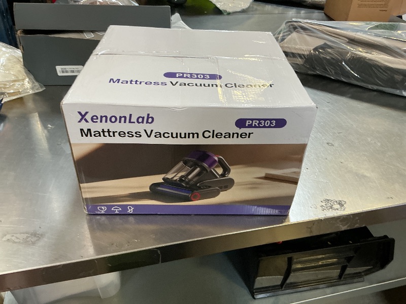 Photo 1 of XenonLab Mattress Vacuum Cleaner, 18000Pa Bed Vacuum Cleaner, 275nm UV-C Light & Ultrasonic 140°F Heat with High-Speed Deep Tapping, Versatile Handheld Vacuum for Bed, Sofa, Couch, Crib?Corded?