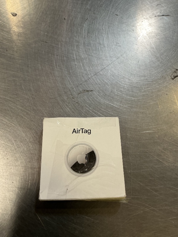 Photo 1 of Apple AirTag (2nd Generation): Tracker for Keychain, Wallet, and More; Locator with Sound; Simple One-Tap Setup with iPhone or iPad; Key Finder with up to 1.5X Precision Finding Range