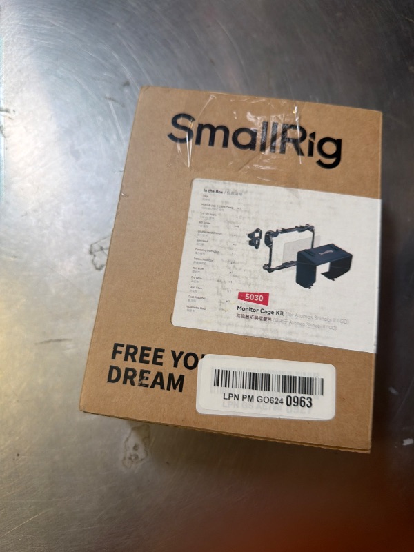 Photo 1 of SmallRig Monitor Cage Kit for Atomos Shinobi II/Shinobi GO, with Sunhood, with Screen Protector, Weighing Only 96.3g, with 1/4"-20 Threaded Holes - 5030