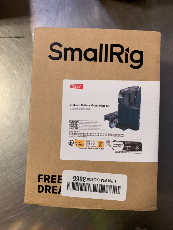 Photo 1 of SMALLRIG Upgraded V Mount Battery Plate Kit, w/ QR Plate for Arca, LCD Screen Protector & Cable Clips, D-Tap & USB-C Supply, All-in One Camera Video Rig for Mirrorless/DSLR, for NEEWER V Mount Battery