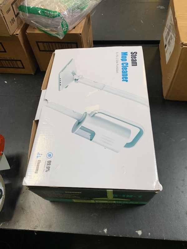Photo 1 of 6-in-1 Steam Mop, 1200W Rotated Steam Cleaner for Home, 2 Modes, 400ML Removable Tank, 23FT Power Cord, 2 Pads, Multi-Surface Steamer for Hard Floor, Laminate Floor, Tiles Cleaning (Lunar Halo)