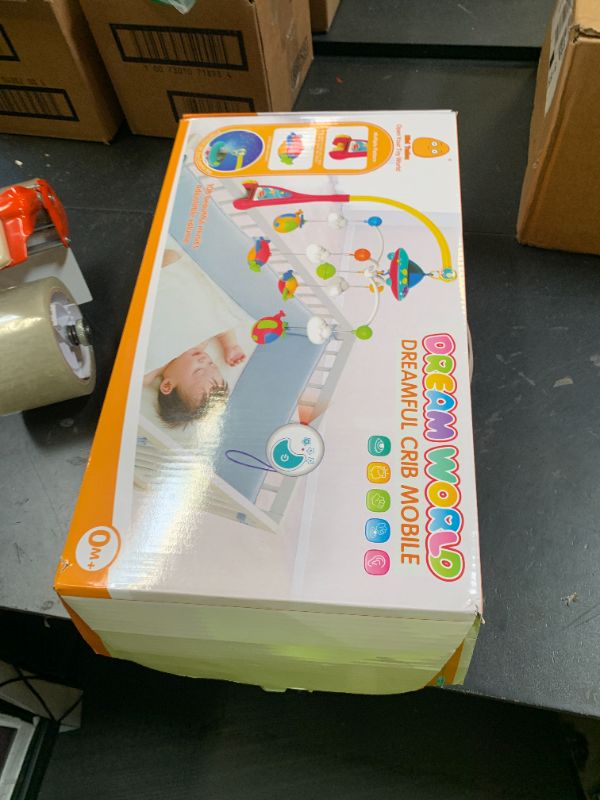 Photo 1 of BOBXIN Baby Mobile for Crib, Crib Mobile with Projector and 108 Melodies Music, Crib Toys with Remote Control and Hanging Rattles Rotating,Toy for Newborn and Baby Boy Girl Sleep