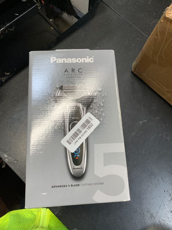 Photo 1 of Panasonic ARC5 Electric Razor for Men with Pop-Up Trimmer, Wet/Dry 5-Blade Electric Shaver with Intelligent Shave Sensor and Multi-Flex Pivoting Head, ES-LV65-S (Silver)