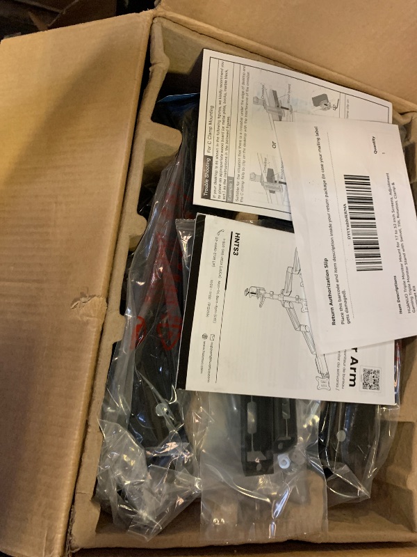 Photo 1 of HUANUO Triple Monitor Mount