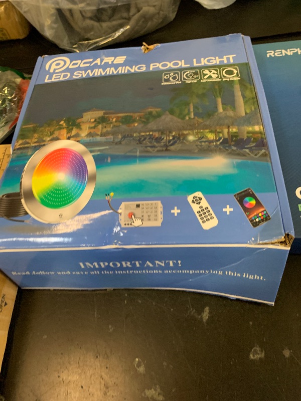 Photo 1 of PoCare 60FT 10Inch Smart LED Pool Light
