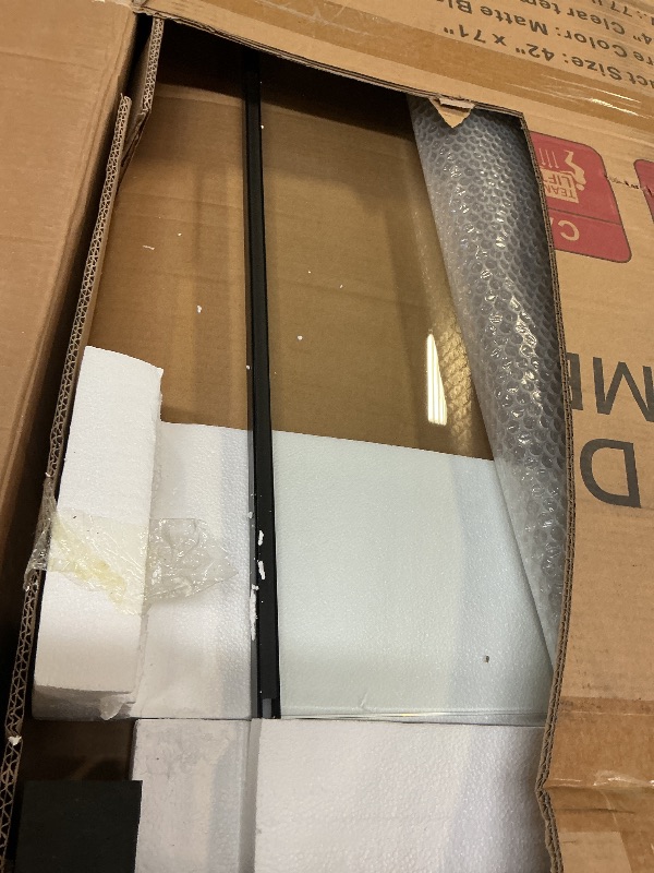 Photo 1 of Royal Guard Pivot Glass Shower Door, Matte Black