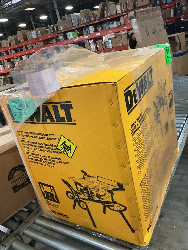 Photo 1 of DEWALT 10" Table Saw with Rolling Stand (DWE7491RS)