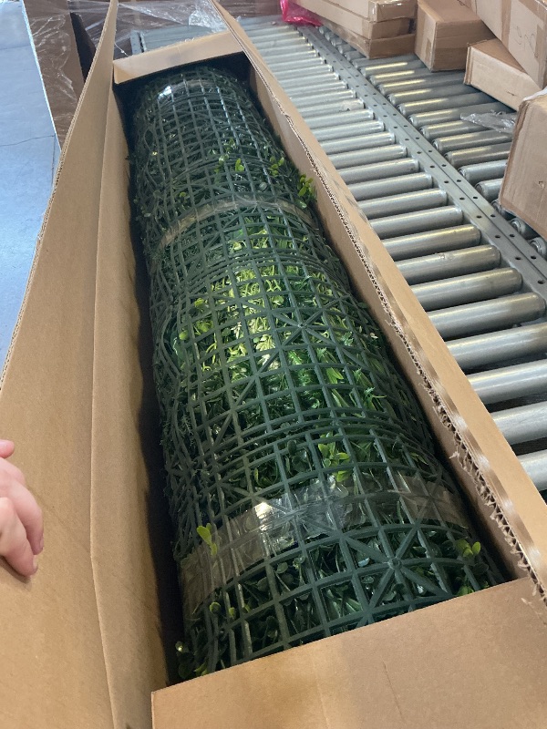 Photo 1 of ODTORY Artificial Ivy Hedge Roll - Green, 50"x120"