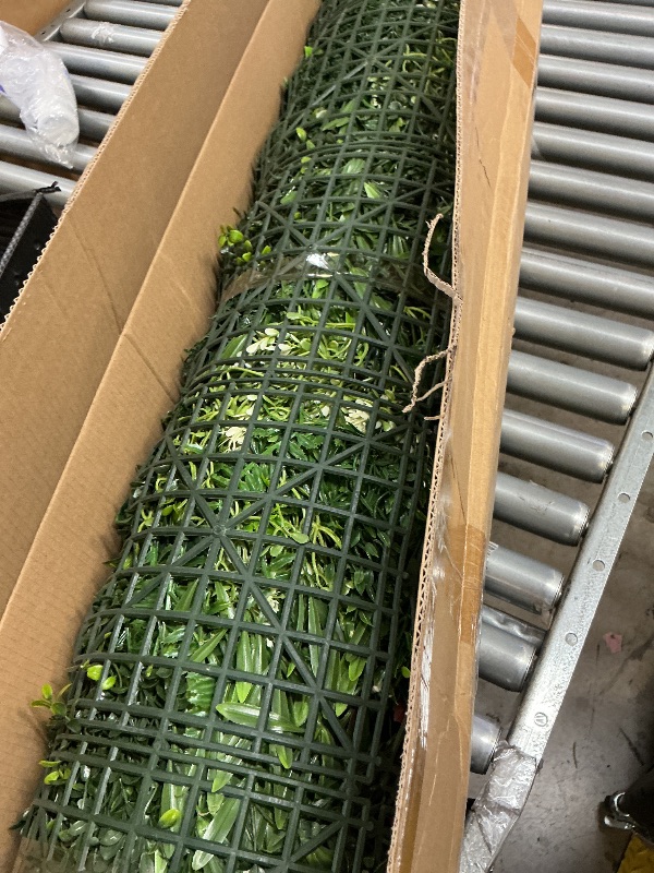 Photo 1 of ODTORY Artificial Ivy Hedge Roll - Green, 50"x120"