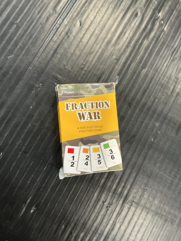 Photo 1 of Math Magic Fraction War Math Game Cards