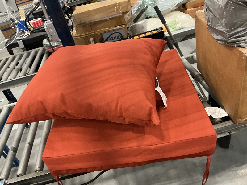 View 1 of Outdoor Rust 2-Piece Premium Deep Seat Cushion Set (Cushions Only)