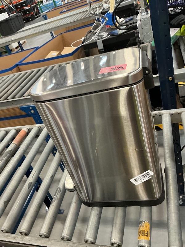 View 2 of KSSKSS 2.6 Gallon Slim Stainless Steel Bathroom Trash Can