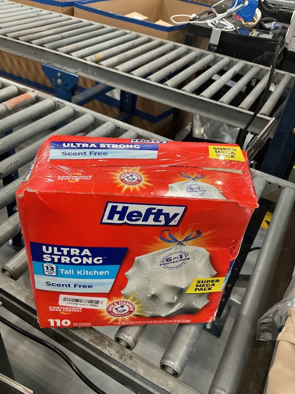 Photo 1 of Hefty Ultra Strong 13 Gal Kitchen Trash Bags, 110 Count