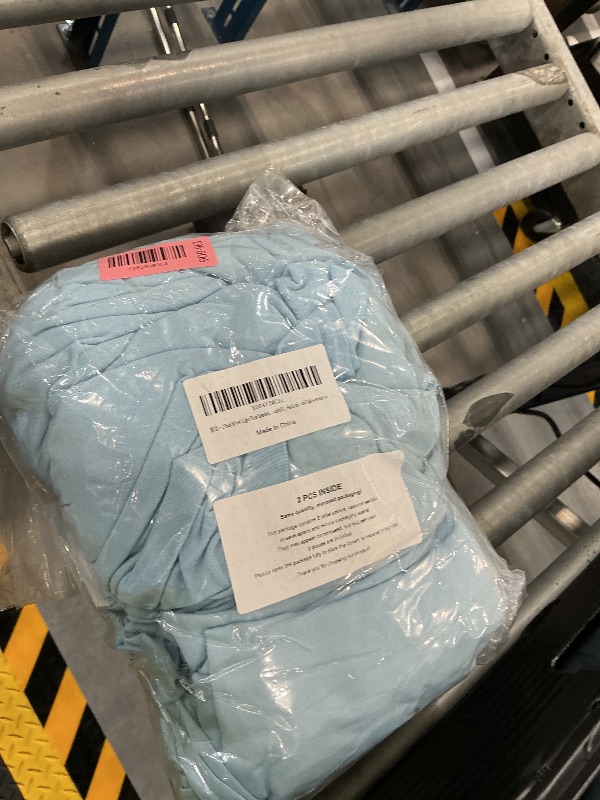 Photo 1 of LGJIAOJIAO 2 Pack 6ft Spandex Tablecloths - Light Blue