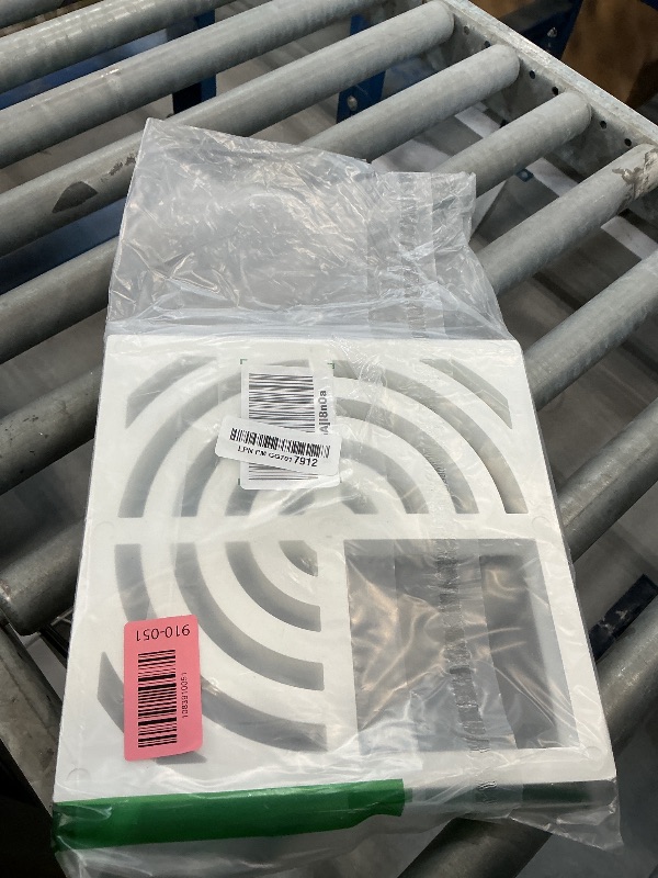 Photo 1 of HYDRO MASTER Square PVC Drain Grate, White