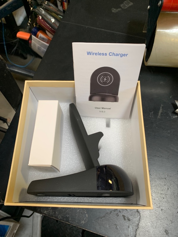 Photo 1 of Alkaenum WiFi Hidden Camera with Wireless Charger, 1080P HD, 250° View, 2.4/5GHz