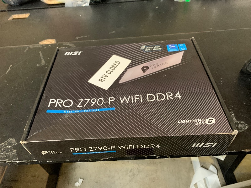 Photo 1 of MSI PRO Z790-P WiFi DDR4 Motherboard (ATX, LGA 1700, DDR4)