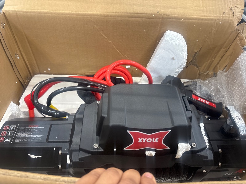 Photo 1 of XYCLE 13,500 lb Winch, 12V Electric Winch with 1/2” Synthetic Rope