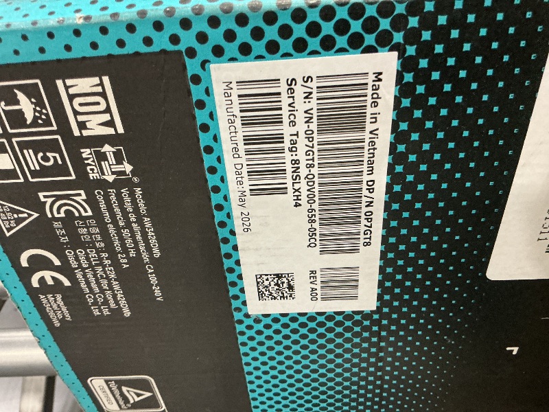 View 3 of Alienware AW3426DW 34" QD-OLED Gaming Monitor