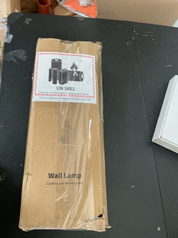 Photo 1 of KDG Cordless LED Wall Sconces - 2 Pack, Black, 31.5"