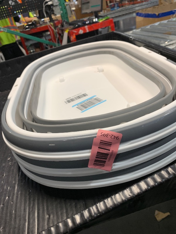 View 2 of ***Missing handle and wheels***
35L Laundry Basket Collapsible, Large Plastic Laundry Baskets with Wheels, Space Saving Pop-up Laundry Hampers for Clothes Storage Organizer Folding Plastic Bin for Household RV Room Organization