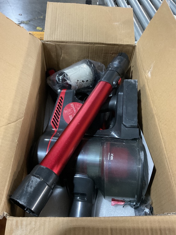View 3 of ***MINOR DAMAGE***
CHEBIO Lightweight Cordless Vacuum Cleaner (Red)