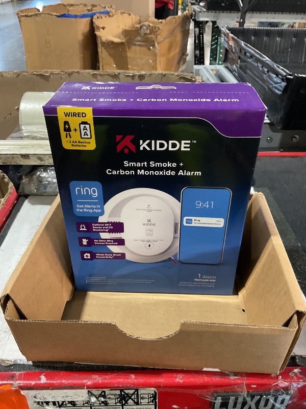 View 3 of ***FACTORY SEALED***
Kidde Smart Smoke & CO Detector with Ring