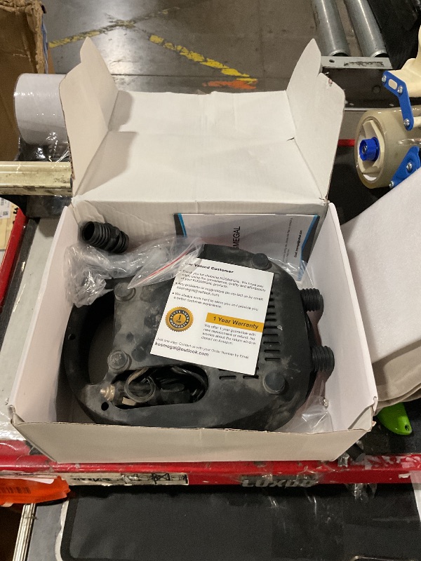 View 3 of ***MINOR DAMAGE***POSSIBLY NON-FUNCTIONAL***
Paddle Board Pump Electric Portable, KOSMEGAL SUP Pump for Paddleboard, Professional 20PSI Air Compressor with Auto-Off, Deflation Function and 12V DC Car Connector for Inflatables, Kayaks and Boats