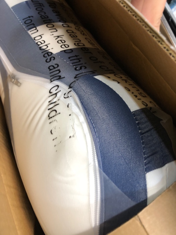 View 3 of (dark blue_)Pellebant Outdoor Lounge Chair Cushions with Pillow & Pockets, 72" x 21"