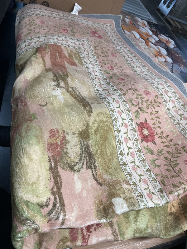 View 2 of ** START PHOTO FOR REFERENCE ONLY REFER TO PHOTO**
PureCozy 8x10 Pink Floral Area Rug